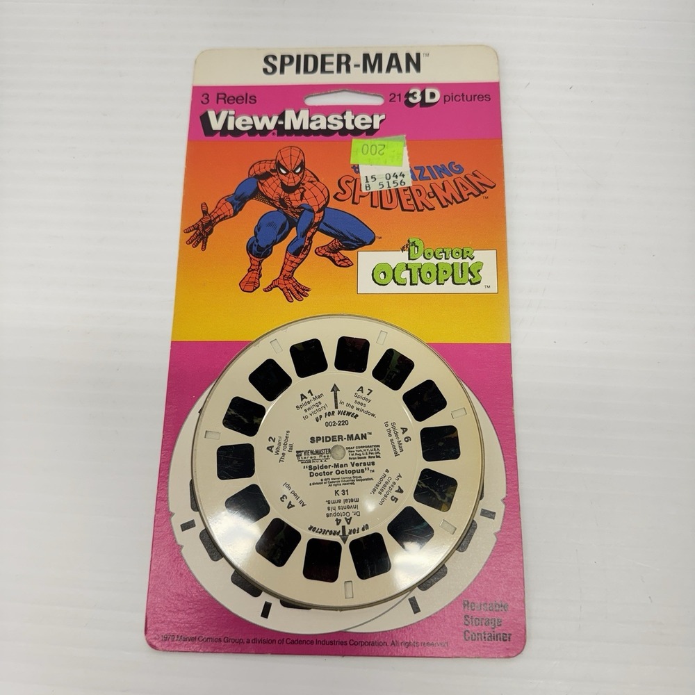 1988 VIEW-MASTER #1004 "SPIDERMAN VERSUS DOCTOR OCTOPUS" 3-REEL PACKET
